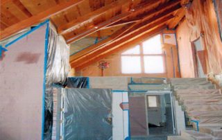 A massive commitment in quality & time was needed to protect the homes new finish products. The true beauty of the wood grain is now revealed after a month of sand- blasting, sanding & refinishing.